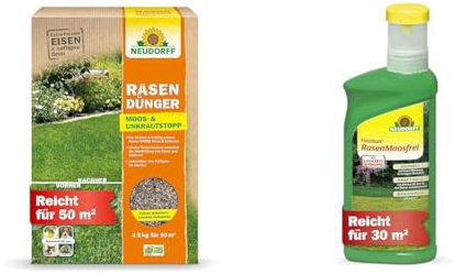 Rasendünger Moos- & UnkrautStopp 2,5 kg plus Finalsan RasenMoosfrei 500 ml