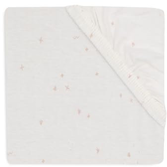 Jollein Sábana Bajera Ajustable de Punto, para cunas, Rosa Salvaje, 40/50 x 80/90 cm, 100% algodón, Certificado Öko-Tex