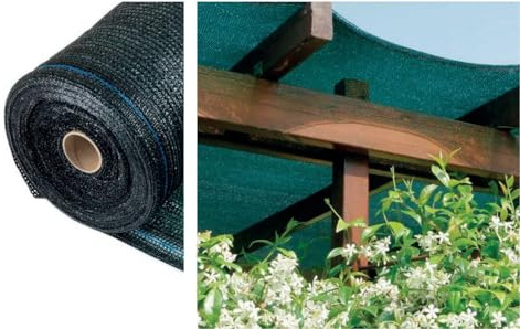 Telo Rete Ombreggiante 2x15 Metri Frangivista Rete Recinzione Giardino Esterno Telo Ombra Frangisole Telo Privacy Copriringhiera Verde