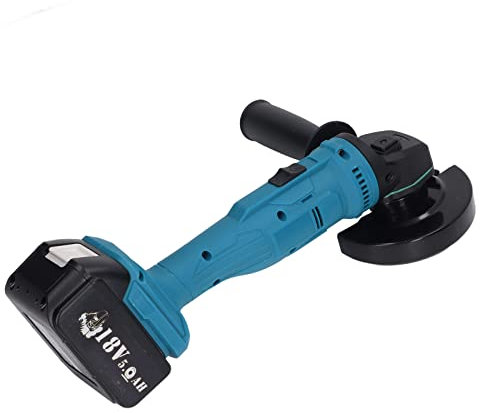 Herramienta de Amoladora Angular, Amoladoras Eléctricas Amoladora Angular Inalámbrica Amoladora de Metal sin Escobillas de Mano Batería de Litio de 18 V Amoladora Angular