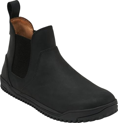 Xero Shoes Women's Ridgeway Barefoot Chelsea Boots, Black, 11