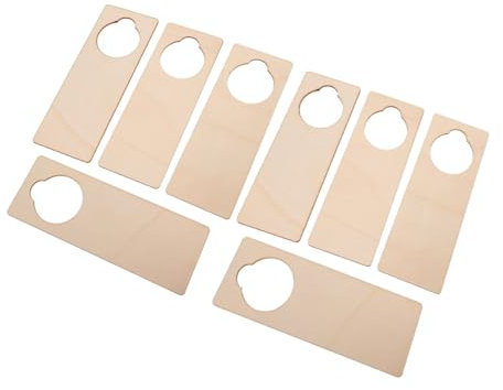 TOGEVAL 20stücke Holztürschild Zum Aufhängen Unbehandelt Diy-türhänger Leere Türschilder Handgefertigt Für Wand Fenster Tür Tisch Bücherregal Einfach Zu Beschriften Gestalten