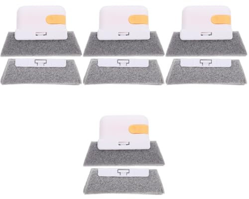 minkissy 4sets Ergonomic Handle Window Groove Brush Crevice Cleaning Tool for Household Use