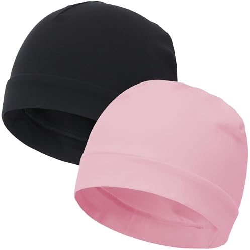 vidsel 100% Cotton Skull Caps for Men Women Breathable Night Cap Sleep Hats Soft Lightweight Running Beanie Helmet Liner