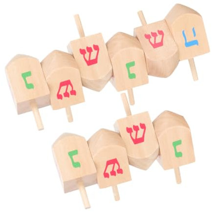 TOYANDONA 10stücke Holz Spielzeug Für Junge Mädchen Naturholz Zuhause Party Fiesta Spielzeug Farbe Handwerk Gyroskope