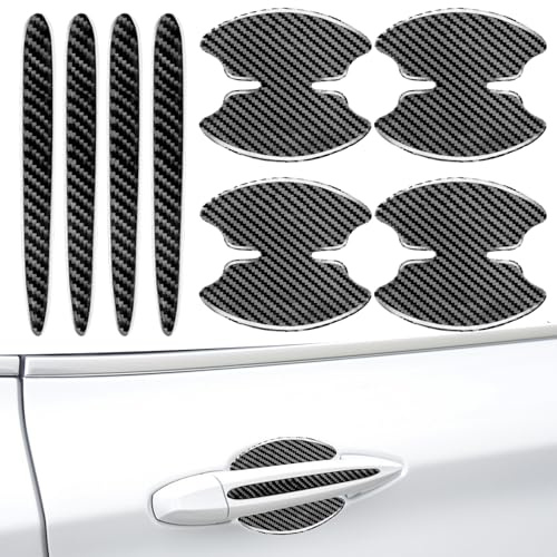 Dmuzsoih Lot de 8 autocollants de protection anti-rayures pour poignée de porte de voiture | Protection d'entrée, produits de finition automobile, décalcomanies de protection pour la plupart des