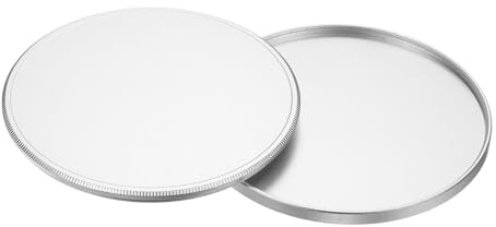 PATIKIL Tapa de lente de metal de 67 mm, tapa universal de aluminio para filtro de cámara, funda protectora delgada para cámara de tamaño de rosca de 37 mm, polarizador circular, color plateado