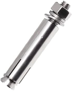 Pernos de expansión, Tornillos de expansión, tuercas hexagonales externas de acero inoxidable, tornillos pesados for fijación en paredes.(M20x200mm)