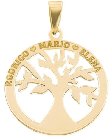 Ciondolo albero della vita in oro 18k | Ciondolo albero della vita d'oro | Ciondolo albero della vita personalizzato oro | Ciondolo albero della vita personalizzato | Ciondolo albero della vita con