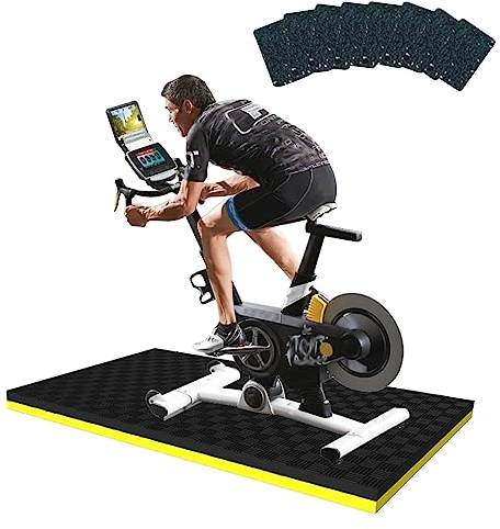 WORDFUN Fitness Unterlegmatte rutschfeste, Multifunktionsmatte, Gymnastikmatten, Trainingsmatte, Yogamatten, Dämpfungsmatte Für Fitnessgeräte Rudergeräte Laufband Crosstrainer Heimtrainer