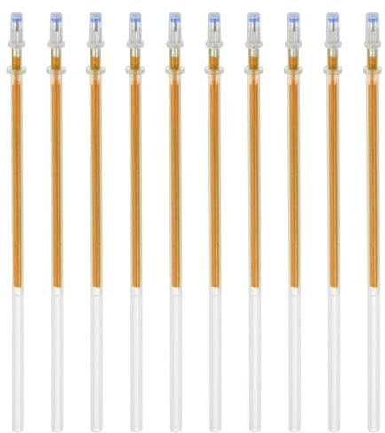 PATIKIL 24er Packung Gelstiftnachfüllungen glitzernder Metallic-Tinte Gold | 1mm, kräftige Spitze, Zum Ausmalen für Erwachsene Scrapbooking Kunst Zeichnen Tagebuchschreiben