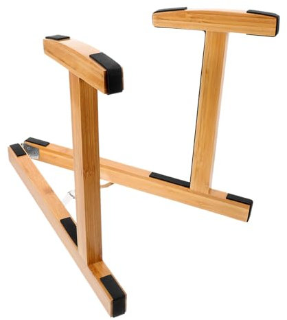 SAFIGLE Holz Gitarrenständer Für Akustik Gitarre Stabiler Und Tragbarer Ständer Für Zuhause Und Unterwegs Klassisches Design Schützt Ihre Instrumente