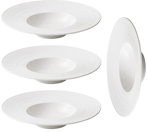 YLFFFZXK Platos Llanos de Porcelana, Plato de Sombrero de Paja de cerámica, Plato de Ensalada, Plato de Pasta, vajilla de 11,5 Pulgadas, Postre, Filete, Pasta, Plato Hondo, Negro, tazón de Sopa, plat
