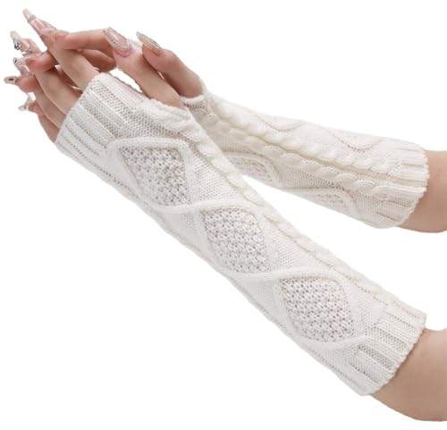 SLEDEZ Warmer Strick-Armwärmer Gestrickte Handgelenksärmel for Männer und Frauen (Color : Colour 1, Size : Free size)