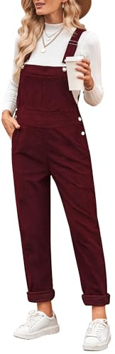 Vetinee Latzhose Schwangerschaft Sommer Latzhose Damen Tawny Port M
