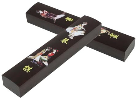 BELLIFFY Holz-briefbeschwerer Für Kalligrafie-übungen Rechteckiger Briefbeschwerer Aus Holz Chinesischer Kalligrafie-briefbeschwerer Fürs Büro Zum Befestigen Von Papier