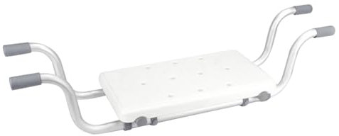 Lorrgasw Breitenverstellbarer Badewannensitz, Badestuhl, Rutschfester Badewannenständer, Duschstuhl für Senioren, Tragfähigkeit 136 Kg, Langlebig, Einfache Installation, Einfach zu Bedienen