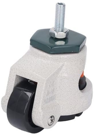 Ruote con Stelo Livellante Girevoli in Nylon 40 Mm, Rotelle per Banco Lavoro per Carichi Pesanti con capacità di Carico di 880 Libbre per Asta Filettata M8 della Macchina