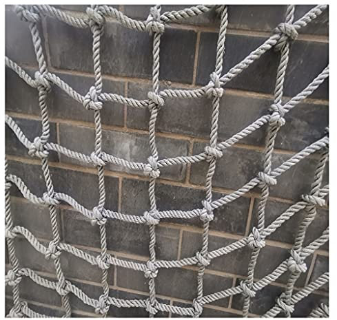 Strapazierfähiges Cargo-Kletternetz für den Außenbereich, Baumhaus, LKW, Anhänger und Spielplatz, Sicherheitsnetz für Kinder, Nylon-Netz, 3 x 3 m, 10 mm, 10 cm Größe