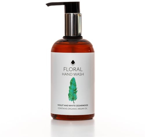 Walter Geering Floral Moisturising Lotion 250ml | Violet & White Cedarwood | Organic Argan Oil | Eco-Friendly | Vegan, Paraben-Free | UK Made | Pack of 6 | Not Tested on Animals