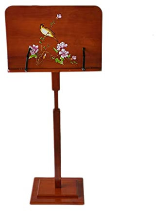 LwsCUiH Notenständer Spektrum Guzheng Regal Accessoires Klavierrahmen Klavier Guzheng Music Score Erhu Tischregal Musik Partitur Gitarre Kleine Böschung Holz General(Brown)