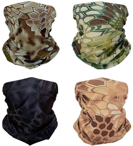SMEHCF 4 Kühlende Halsgamaschen Mehrzweck Bandanas für Damen Herren