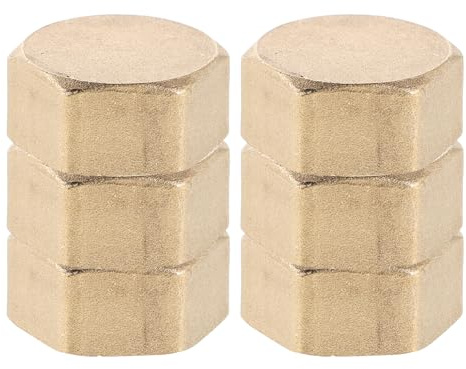 ibasenice 6pcs Copper Blanking Caps for Water Pipes Reliable Stopper for Plumbing Garden Hose End Washing Machine Fittings Easy Installation Leak Design Versatile Use