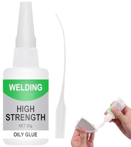 VRYNDH 2026 Upgrade 52 g Adesivo universale potente + contagocce, colla istantanea extra forte, saldatura, colla ad alta resistenza all'olio, extra forte per plastica, metallo, ceramica, pelle