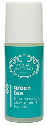 Deo Roll-On Green Tea Nr. 8 – aluminiumfrei, mit frisch-grüner, klarer Grüntee-Duftnote – Rathaus Apotheke Wien, 50 ml