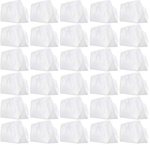 Kichvoe Lot de 30 Chausssettes Filtrantes Élastiques en Nylon Blanc pour Skimmer de Piscine Filtre de Piscine Réutilisable Nettoyage des Algues et Impuretés Accessoires pour Entretien