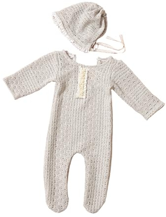 CAZSTYK Baby Photo Clothes Boy Girl Knitted Hat Romper Outfit Newborns Photography Props Costume Clothing Infant Supply Baby Photography Outfit