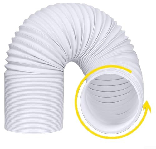 WOGAZOBOT Tubo di scarico universale per condizionatore d'aria, 15 cm e 13 cm di diametro, tubo di sfiato universale portatile flessibile per condizionatori d'aria, deumidificatori, asciugatrici, 130