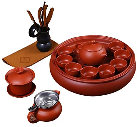 SSCYHT Céramiques Orientales, Service À Thé Kung Fu, Service À Thé Chinois, Théière Portable, Bureau Et Usage Domestique,E