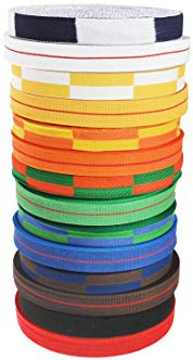 Dojo Master - Rouleau Ceintures, Karaté - ROK, Metal Boxe - 1° KYU (Marron)