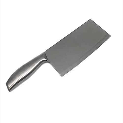 meowko Couteau en Acier Inoxydable hacher Couteau de Cuisine Chinois hacher Viande végé Boucher Soudure sans Soudure Couteau couperet en Acier Inoxydable