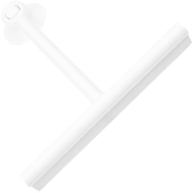 Cabilock Multi-function Glass Wiper Home Glass Clean Tool Comfortable Handle Suction Disk Design for Bathroom Kitchen Use Water Removal Wiper for Mirrors Windows