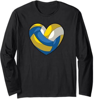 Volleyball Herz Beachvolleyball Trikot Herren Damen Kinder Langarmshirt