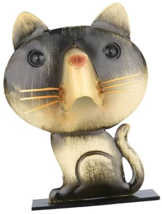 Cabilock Brillenhalter Katze Aufhänger Für Gläser Hause Eisen Ornament Katzenform-dekoration Brillenhalter Aus Eisen