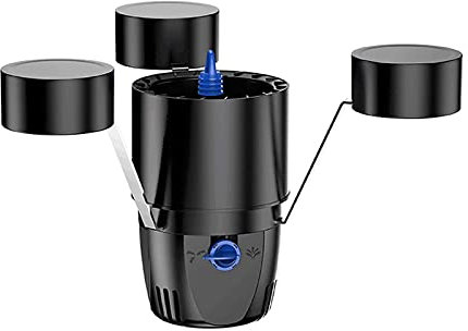 Floating Pond Skimmer, 2 In 1 Automatic Pool Surface Cleaner, Multifunction Fish Pond Fallen Leaves Collector with 3 Fountain Modes, for Pond Waste Disposer Pond Cleaning, Pond Care