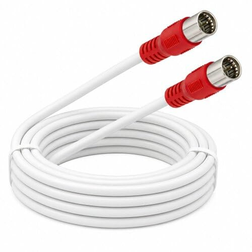 AC-Sat-Corner FRITZ!Box 6690 Cable Router Netzwerk Anschlusskabel Deluxe Premium Vollkupfer Kabel 8K Schnellstecker Rot 9 Meter