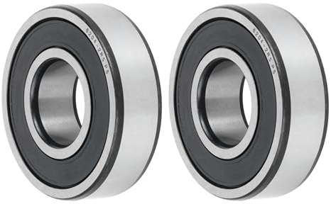 A ABSOPRO 2 Stück 6204 Rillenkugellager P5 20x47x14mm Kugellager Geschmierte Lager Langlebig Schwarz Silberfarben Tretroller Skateboard Rad Artikelaustausch