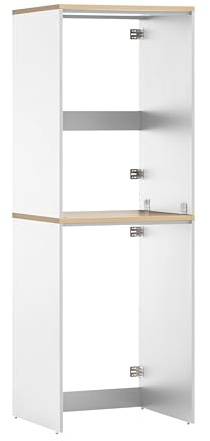 Schildmeyer Solea 702009 Ensemble Meuble Convertible pour Machine À Laver, Blanc Mat, 67,1 x 60 x 96 cm