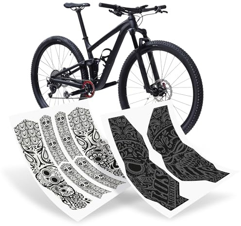 Riesel Design - Chain:Tape3000 -MTB Kettenschutz für den gesamten Hinterbau | Fahrrad Kettenschutz - stylische Fahrrad Schutzfolie - selbstklebende Rahmenschutzfolie in vielen Designs