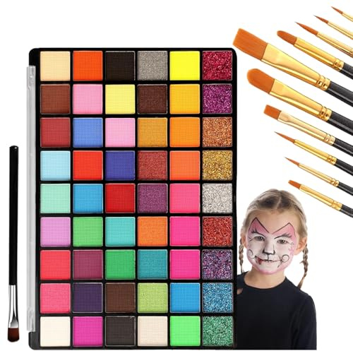 Kit de maquillage pour enfants, maquillage de théâtre, peinture pour le visage, Halloween, carnaval, choix idéal pour les fêtes.