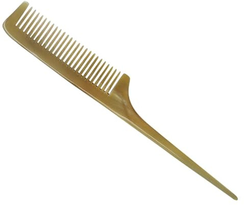OATIPHO 1 peine de pelo de cuerno para peinado, herramienta profesional de peluquería para peinados suaves y coloración eficaz