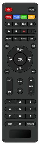 AULCMEET Telecomando di ricambio compatibile con Kathrein UFS 800 UFS 810 DVB-S ricevitore satellitare UFS800 UFS810 HDTV