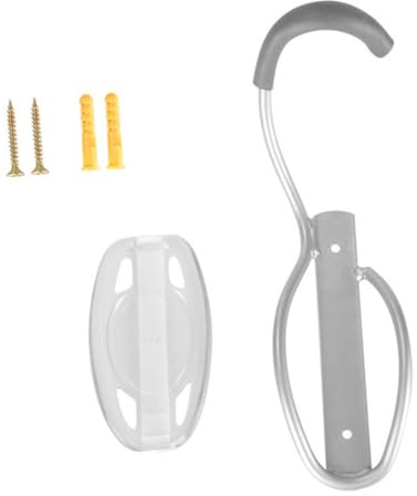 Hohopeti Bike Wall Hanger Vertical Hook with Protective Wings for Indoor Garage Shed Space-saving Bike Rack with Expansion Screws Stable Wheel Holder for Secure Bicycle Storage