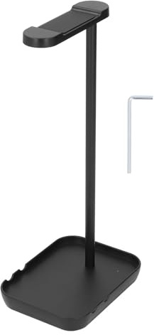ZenithAur Support de Casque Universel avec Base lestée antidérapante pour Bureau de Jeu et Bureau, réduit l'encombrement, Support de Casque de Bureau en ABS et Alliage d'aluminium (Noire)