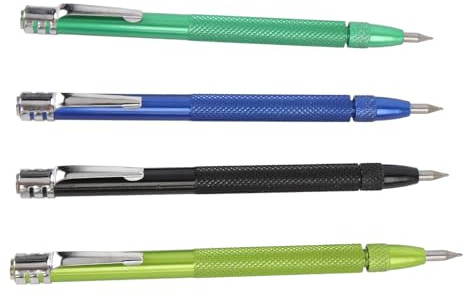 YWBL-WH Magnetic Scriber Pen Set Tungsten Carbide Durable Metal Glass Tool 4PCS for Carpenters Painters