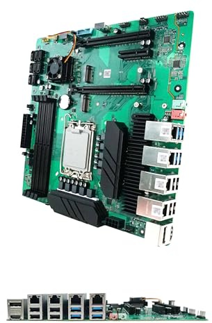 Carte mère NAS à puce Z690, carte mère industrielle, prend en charge les processeurs Intel 12/13/14e LGA1700 4 x 2,5 G réseau i226, 8 x SATA, 4K DP HDMI, emplacements PCIE X16/X4, 4 x M.2 NVMe, 4 x